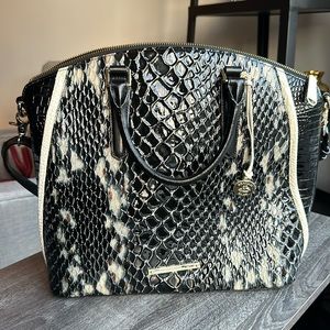 Brahmin large Duxbury satchel- Black Carlisle